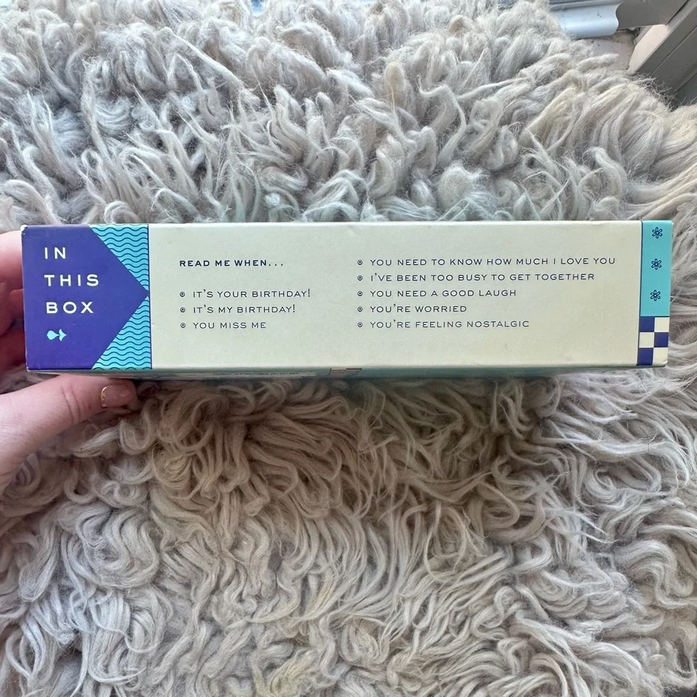 Knock Knock Read Me When Letters - Blue and Cream - Picture 2 of 4